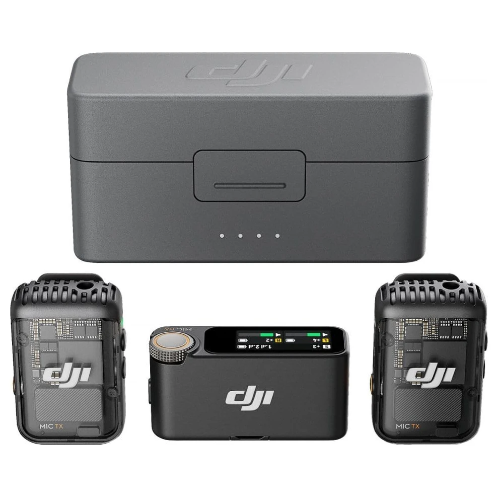 DJI Mic 2 (2 TX + 1 RX + charging case) (CP.RN.00000324.01) mikrofon za kameru
