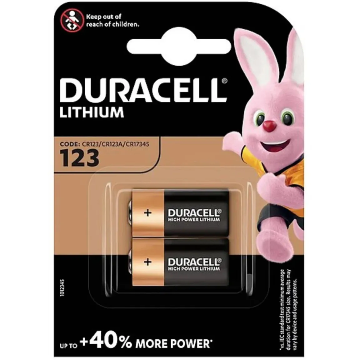 Duracell CR123A 1/2 baterije
