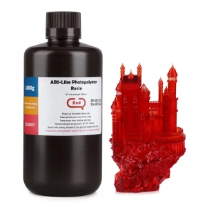 Elegoo ABSlike Resin Clear Red smola za 3D štampač 1kg