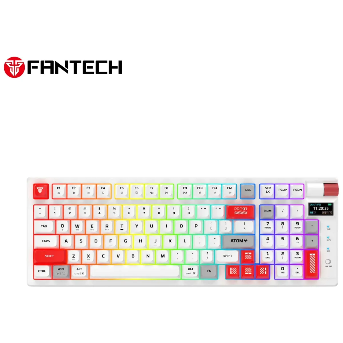 Fantech Atom Pro97 gejmerska tastatura bela
