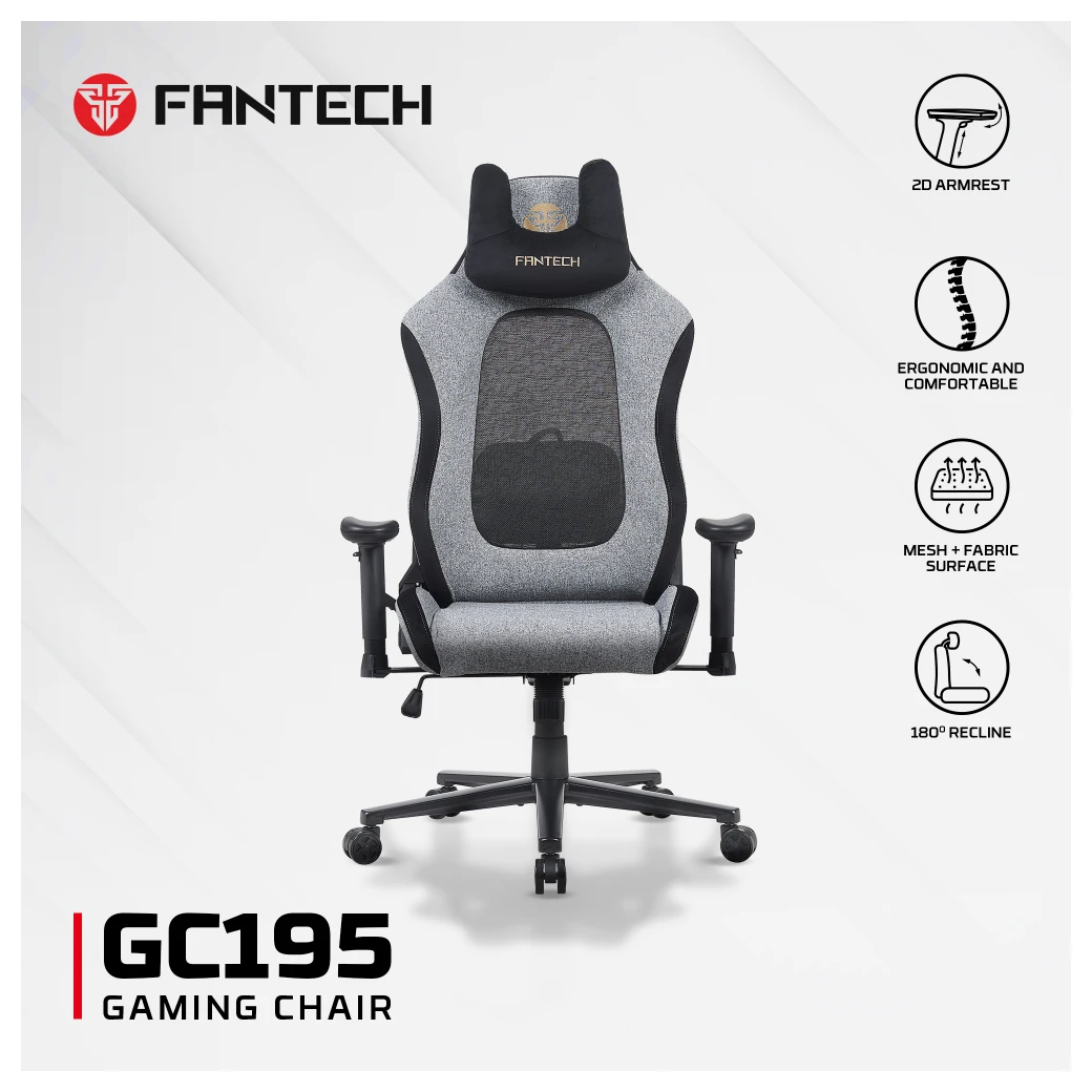 Fantech GC195 gejmerska stolica siva