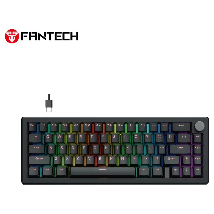 Fantech MK614 Atom X66 (white switch) mehanička gejmerska tastatura crna