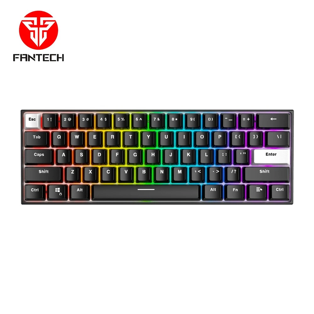 Fantech MK857 Maxfit61 FROST crna gejmerska tastatura (blue switch)