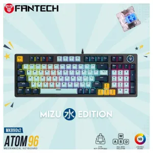 Fantech MK890 RGB Atom MK96 SkyBlue (blue switch) mehanička gejmerska tastatura plava
