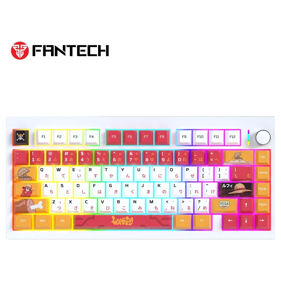 Fantech MK921 Maxfit 8 One Piece - Luffy (white switch) bežična mehanička gejmerska tastatura bela