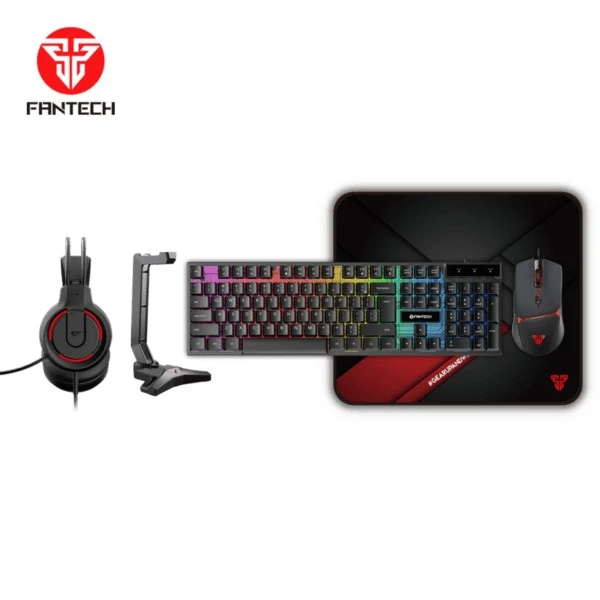 Fantech P51 Power 5u1 gejmerski kompet tastatura+miš+slušalice+podloga+stalak za slušalice