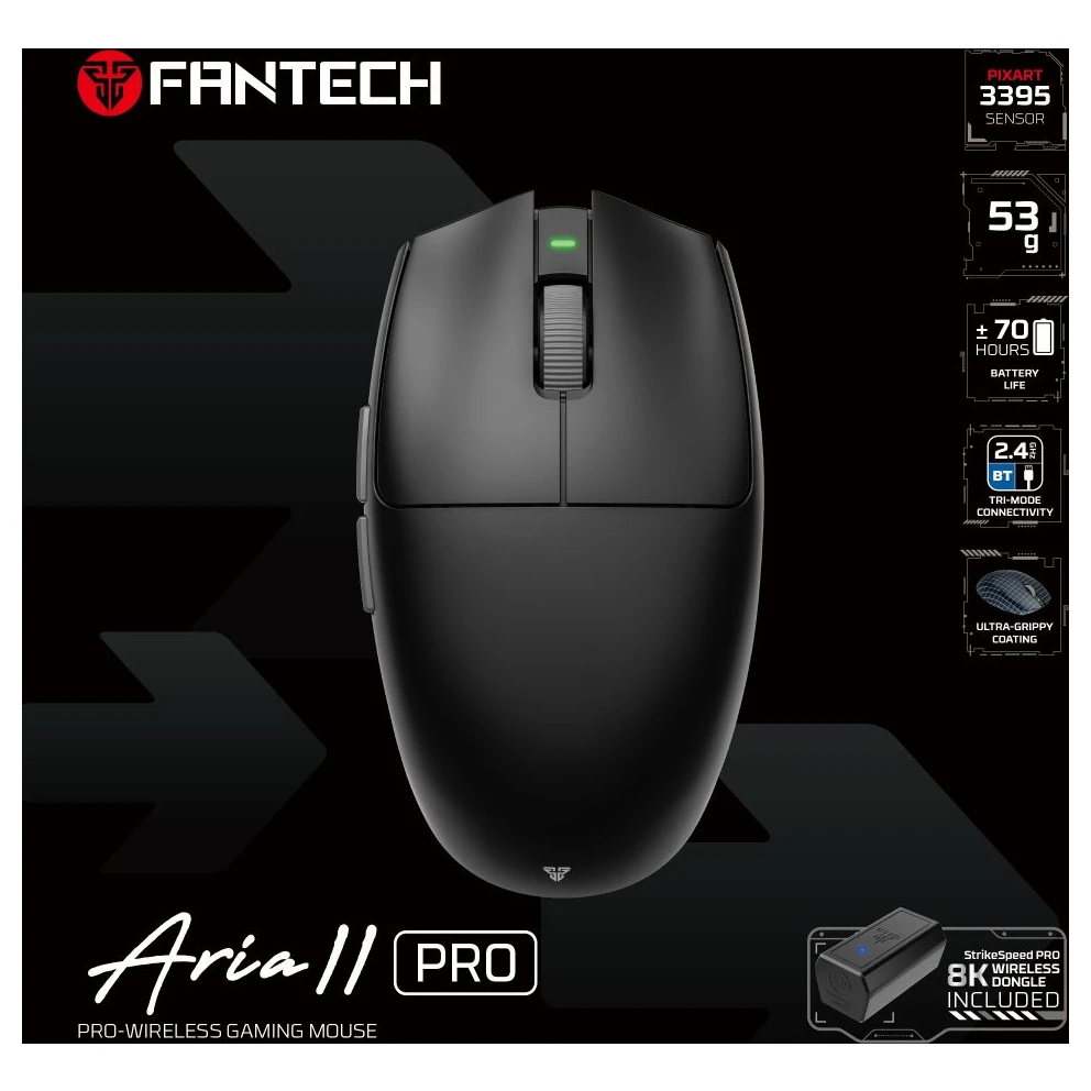 Fantech XD7V2P Aria II Pro bežični gejmerski miš crni