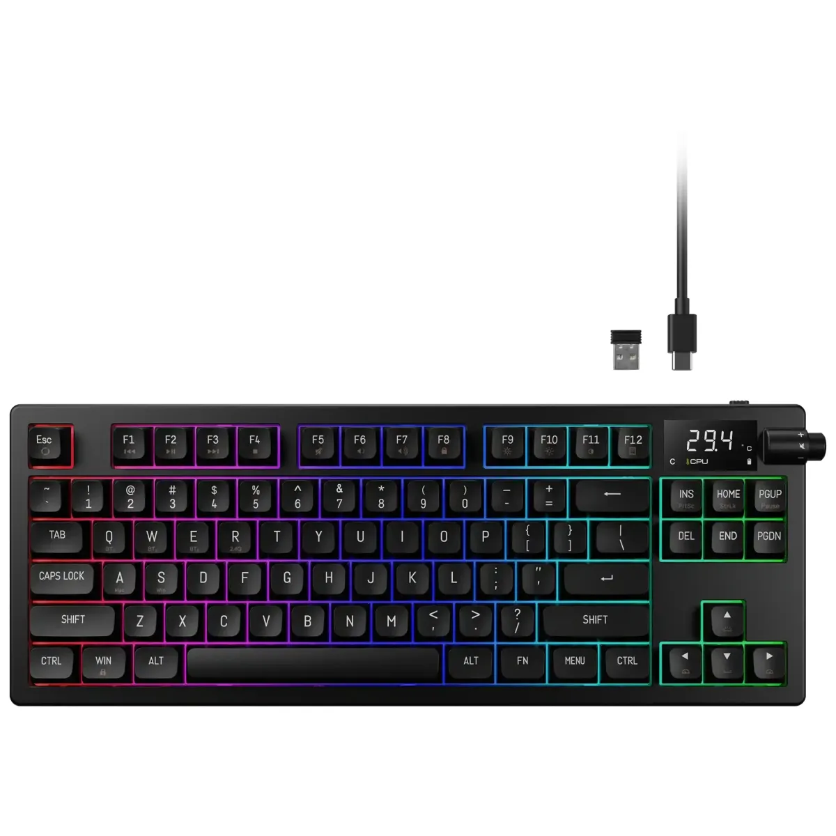 Gamdias Hermes M7 Hybrid crna mehanička gejmerska tastatura