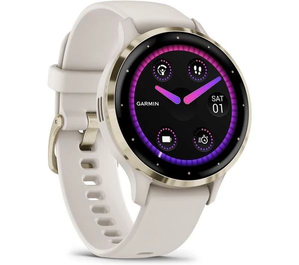 Garmin Venu 3S belo zlatni pametni sat