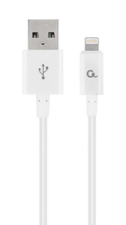 Gembird (CC-USB2P-AMLM-2M-W) kabl USB 2.0 (muški) na lightning (muški) 2m beli