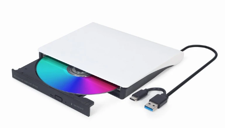 Gembird (DVD-USB-03-BW) eksterni DVD RW beli