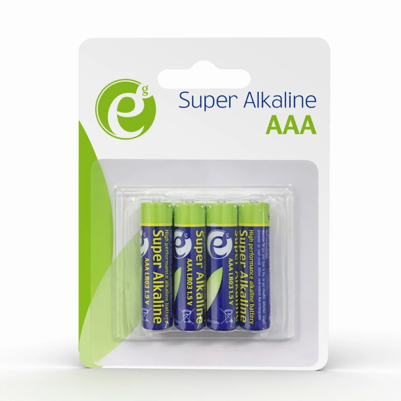 Gembird (EG-BA-AAA4-01) alkalne baterije LR3 4 baterije AAA