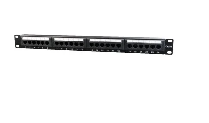 Gembird (NPP-C524CM-001) 24 porta patch panel sa zadnjim upravljanjem kablovima Cat5e