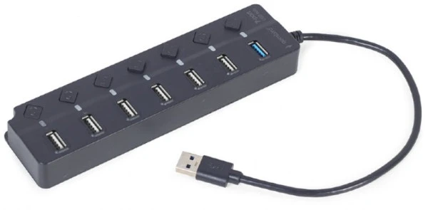 Gembird UHB-U3P1U2P6P-01 USB hub 7-portni