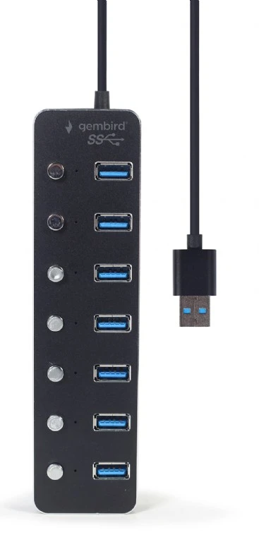 Gembird UHB-U3P7P USB hub 7-portni