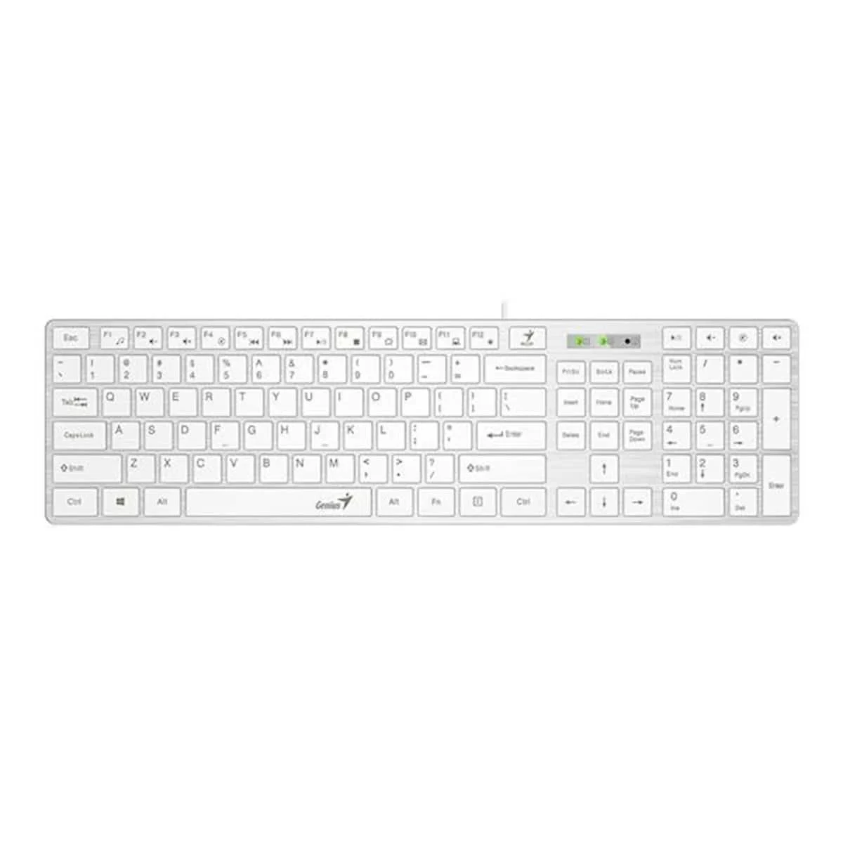 Genius SlimStar 126 US slim tastatura bela