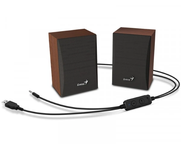 Genius SP-HF380BT wood zvučnici za računar crno sivi