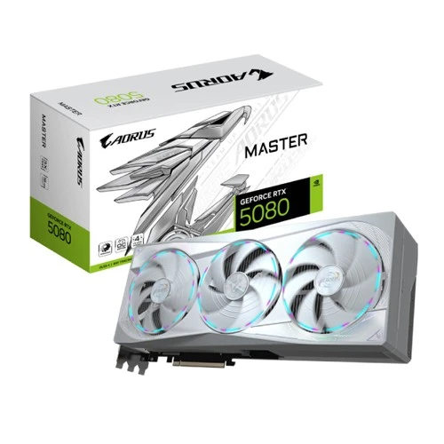 Gigabyte AORUS GeForce RTX5080 MASTER ICE (GV-N5080AORUSM ICE-16GD) grafička kartica 16GB GDDR7 256bit
