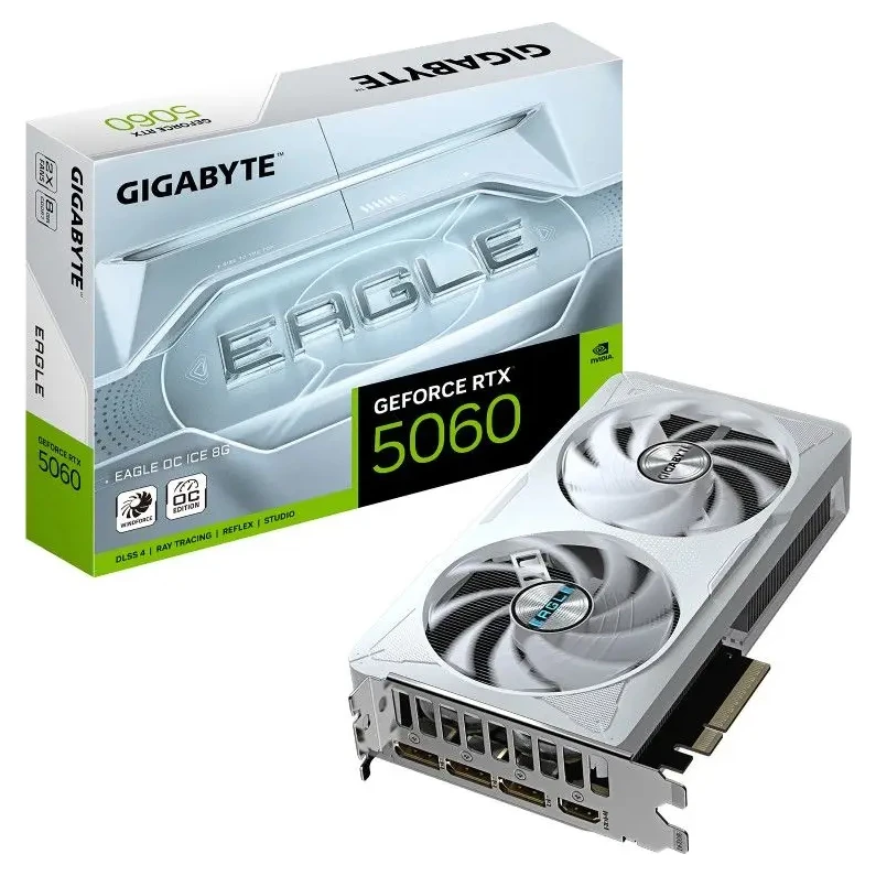 Gigabyte GeForce RTX5060 EAGLE OC ICE (GV-N5060EAGLEOC ICE-8GD) grafička kartica 8GB GDDR7 128bit