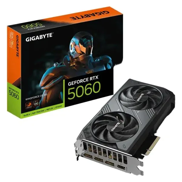 Gigabyte GeForce RTX5060 WINDFORCE OC (GV-N5060WF2OC-8GD) grafička kartica 8GB GDDR7 128bit