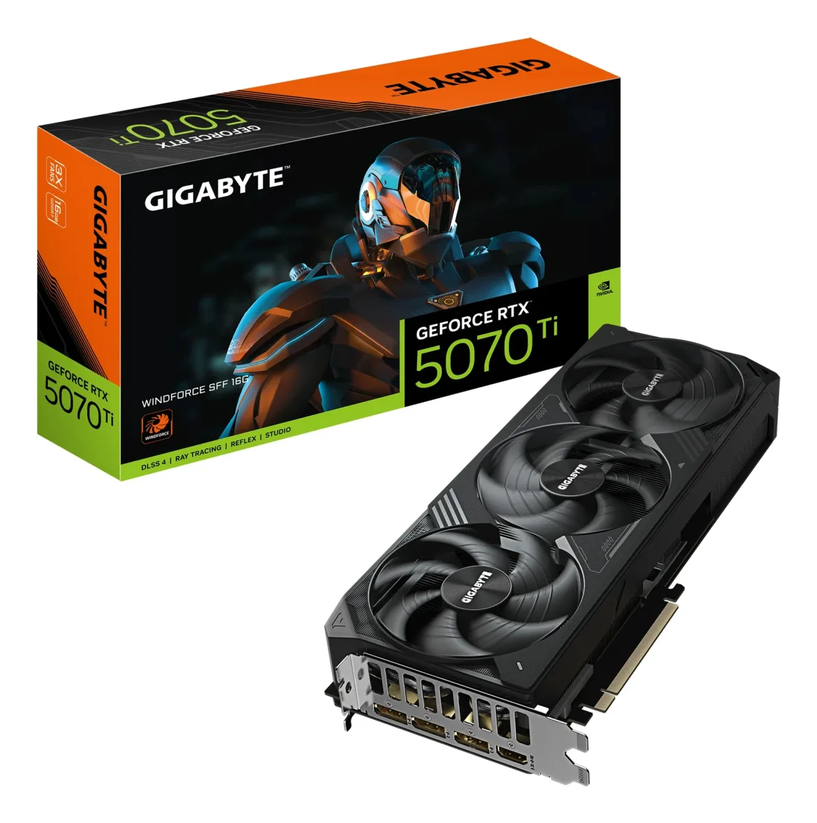Gigabyte GeForce RTX5070Ti WINDFORCE SFF (GV-N507TWF3-16GD) grafička kartica 16GB GDDR7 256bit