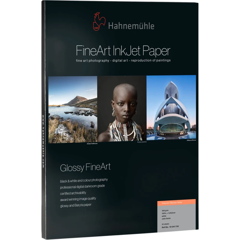 Hahnemuehle FineArt Baryta Satin 300 satin-finish foto papir A3+ 25 listova 325gr