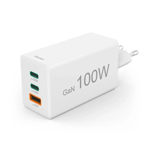 Hama 00201997 beli brzi punjač (adapter) za mobilne USB-A/2xUSB-C 100W