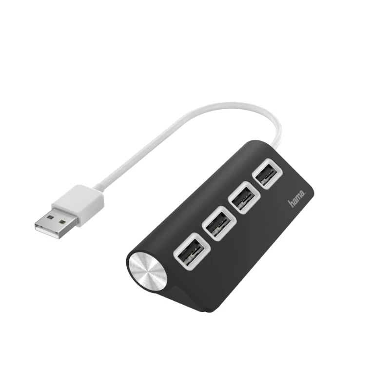 Hama (200119) 4u1 USB hub 2.0 crni