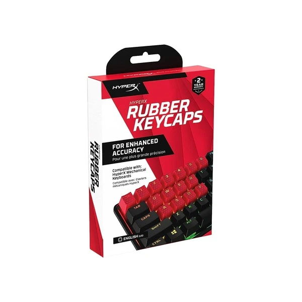 HyperX Rubber Game Accy Kit US zamenski tasteri crveni