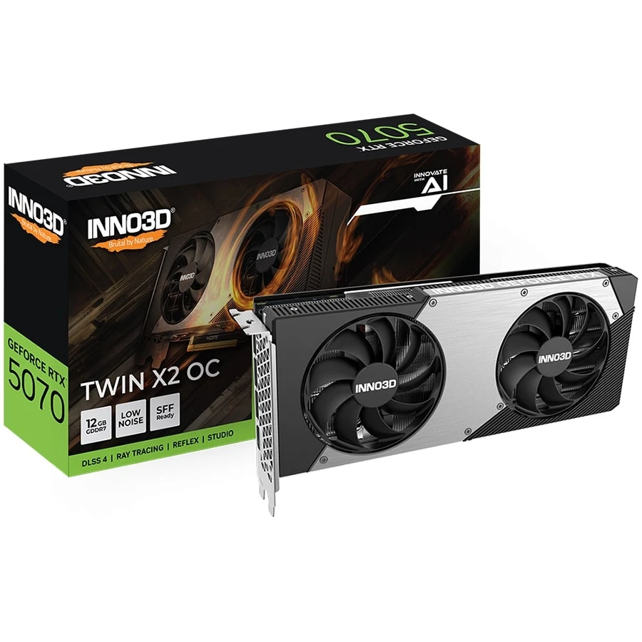 Inno3D GeForce RTX5070 TWIN X2 OC grafička kartica 12GB GDDR7 192bit