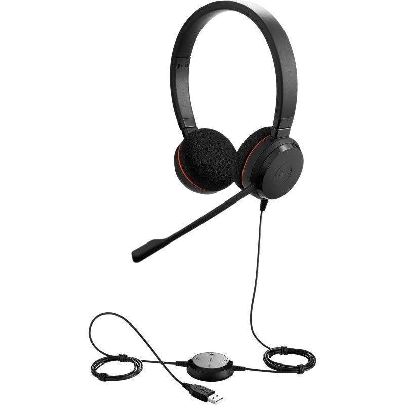 Jabra Evolve 20 stereo slusalice crne