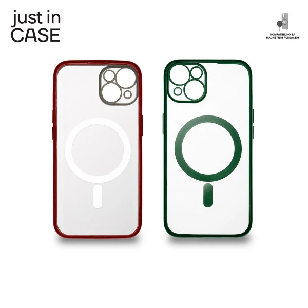 Just In Case MAG104GNRD 2u1 Extra case MAG MIX paket maski ZELENO CRVENI za iPhone 13