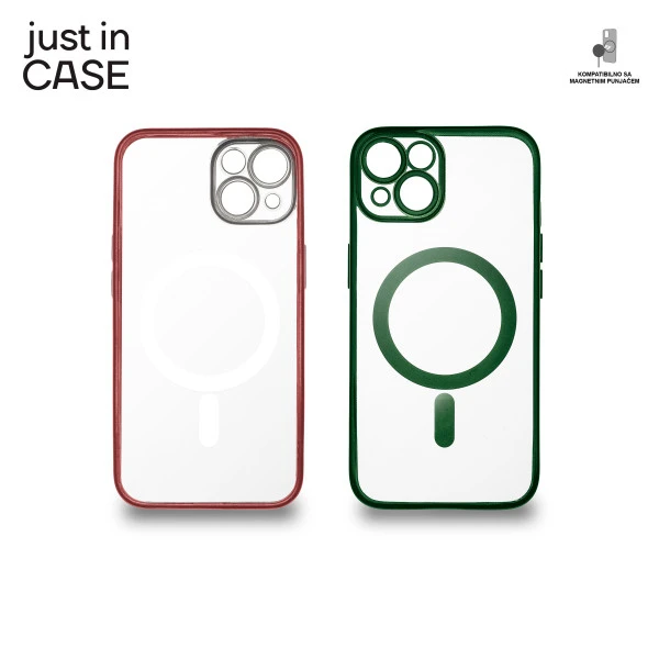 Just In Case MAG108GNRD 2u1 Extra case MAG MIX paket maski ZELENO CRVENI za iPhone 14