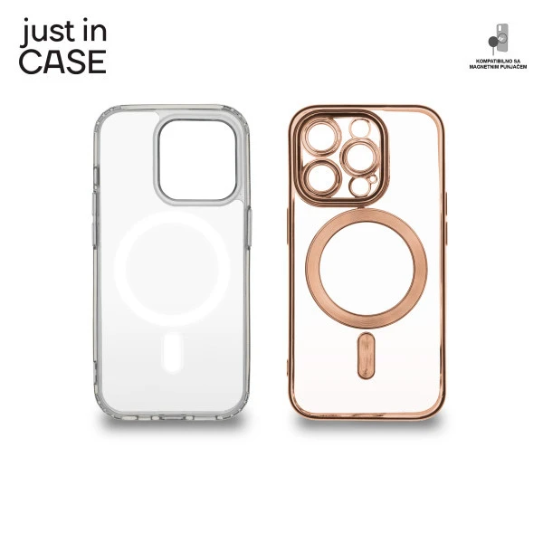 Just In Case MAG113PK 2u1 Extra case MAG MIX paket maski PINK za iPhone 15 Pro