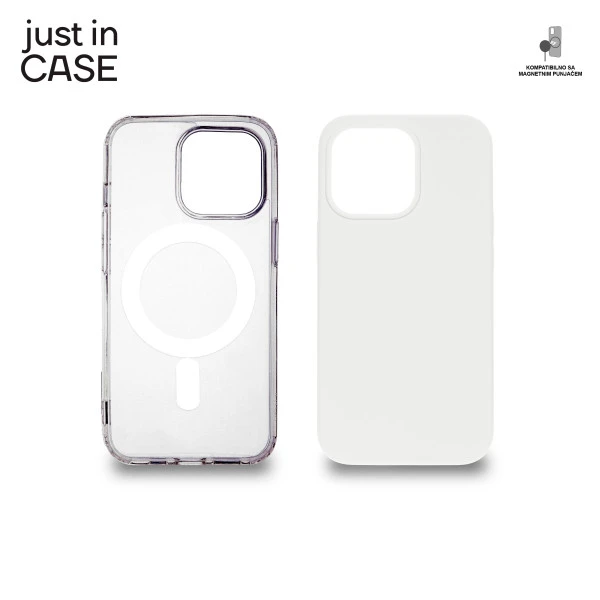 Just In Case MAGPL106WH 2u1 Extra case MAG MIX PLUS paket maski BELI za iPhone 13 Pro