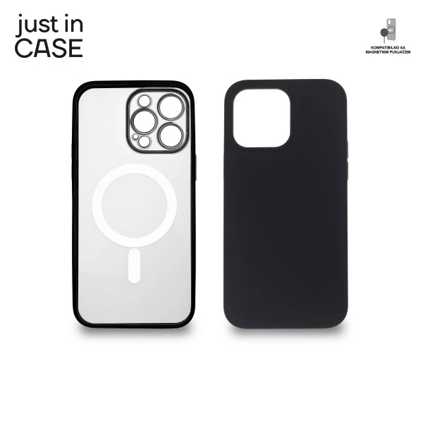 Just In Case MAGPL111BK 2u1 Extra case MAG MIX PLUS paket maski CRNI za iPhone 14 Pro Max