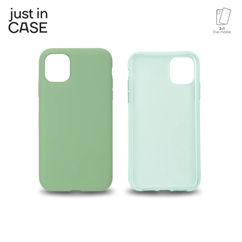 Just In Case MIX102GN 2u1 Extra case MIX paket maski ZELENI za iPhone 11