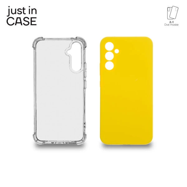 Just In Case MIX220YL 2u1 Extra case MIX paket maski maski za telefon ŽUTI za Galaxy A34 5G