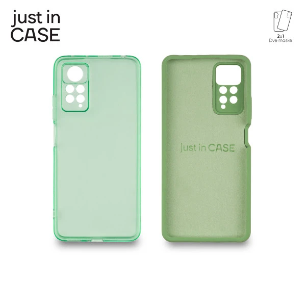 Just In Case MIX311GN 2u1 Extra case MIX paket maski ZELENI za Redmi Note 11 pro