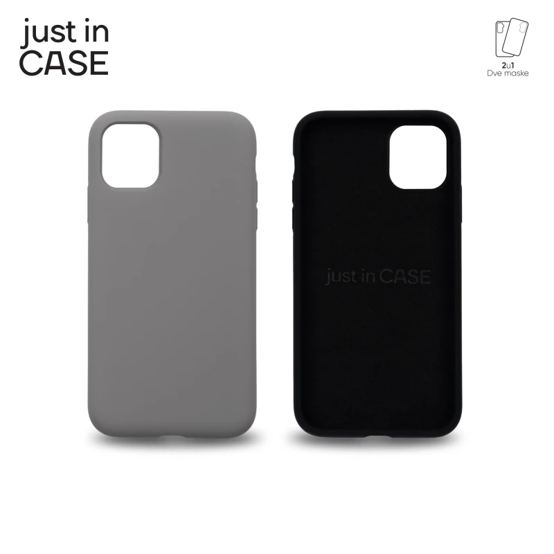 Just In Case MIXPL102BK 2u1 Extra case MIX PLUS paket maski CRNI za iPhone 11