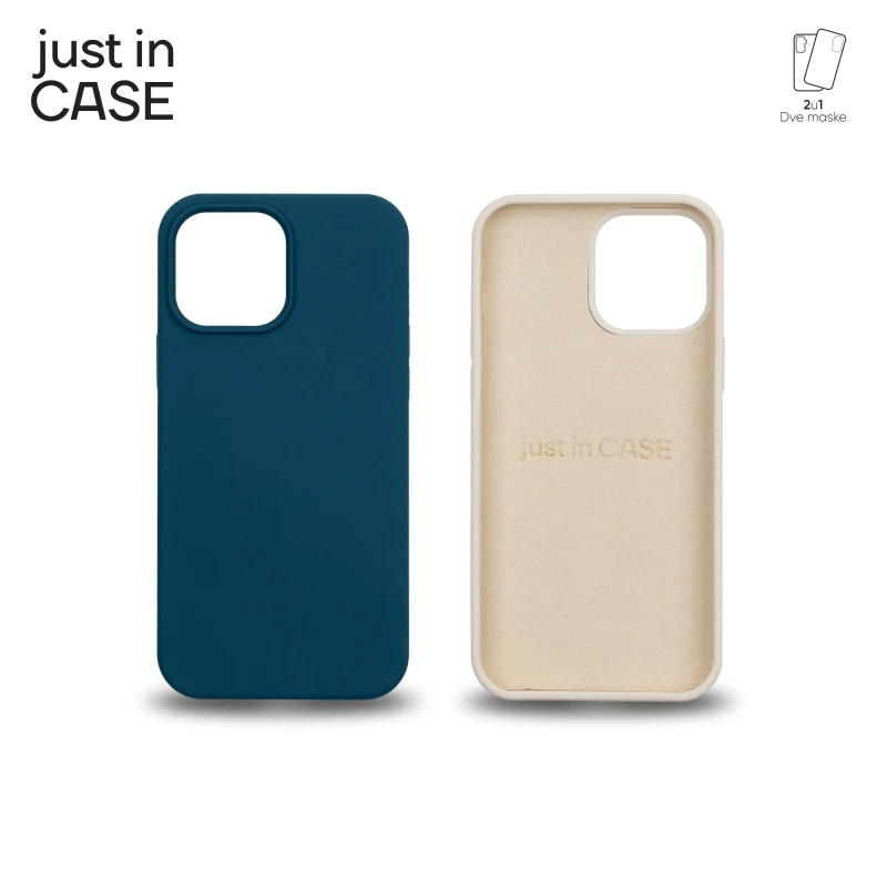 Just In Case MIXPL105BL 2u1 Extra case MIX PLUS paket maski PLAVI za iPhone 13 Pro Max