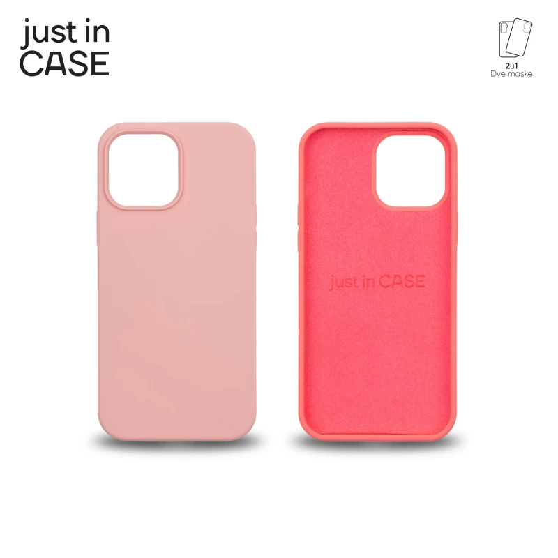 Just In Case MIXPL105PK 2u1 Extra case MIX PLUS paket maski PINK za iPhone 13 Pro Max