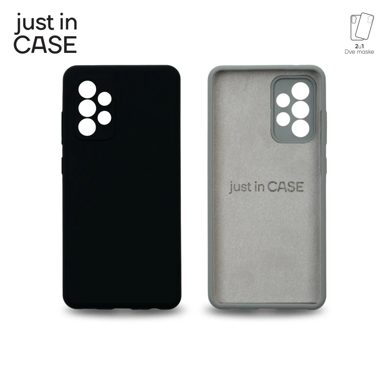 Just In Case MIXPL203BK 2u1 Extra case MIX PLUS paket maski CRNI za Galaxy A52s 5G