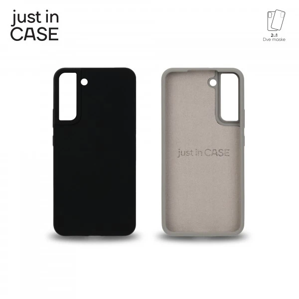 Just In Case MIXPL206BK 2u1 Extra case MIX PLUS paket maski CRNI za Galaxy S22+