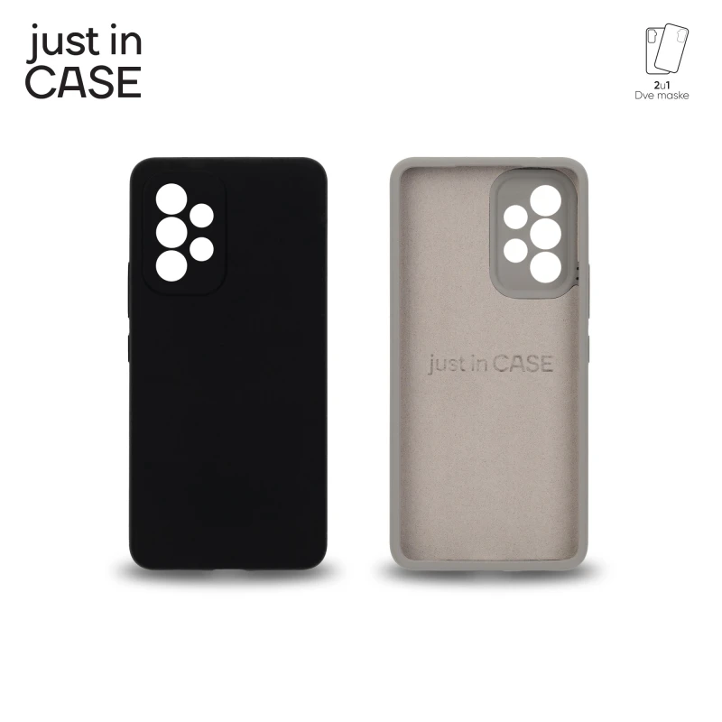 Just In Case MIXPL208BK 2u1 Extra case MIX PLUS paket maski CRNI za Galaxy A53 5G