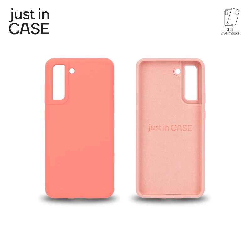 Just In Case MIXPL210PK 2u1 Extra case MIX PLUS paket maski PINK za Galaxy S21FE