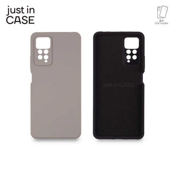 Just In Case MIXPL311BK 2u1 Extra case MIX PLUS paket maski CRNI za Redmi Note 11 pro