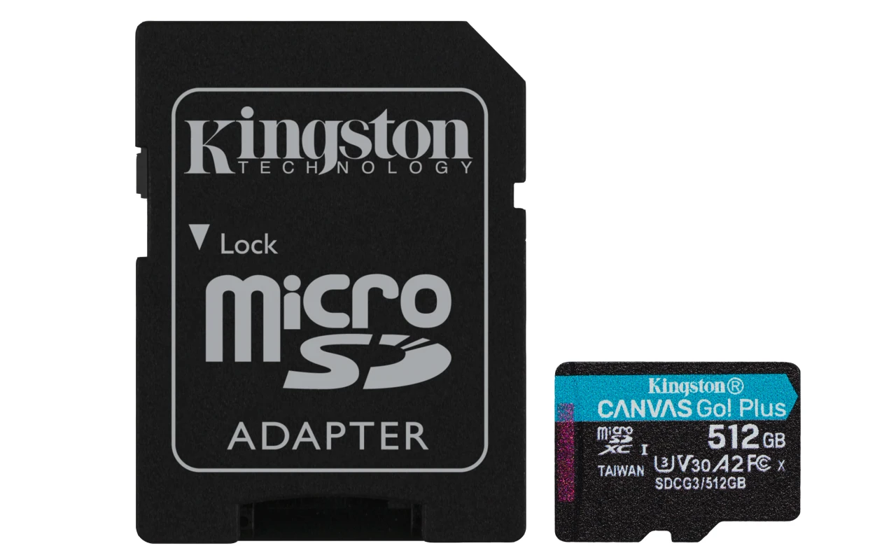 Kingston Canvas Go Plus (SDCG3/512GB) memorijska kartica microSDXC 512GB class 10+adapter