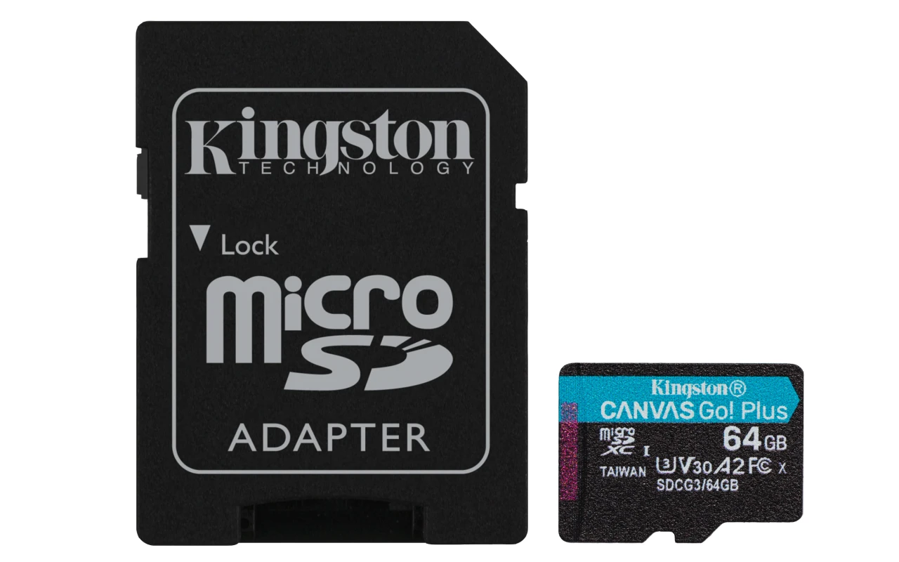 Kingston Canvas Go Plus (SDCG3/64GB) memorijska kartica microSDXC 64GB class 10+adapter
