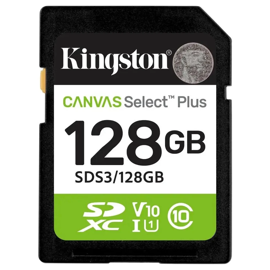 Kingston Canvas Select Plus (SDS3/128GB) memorijska kartica SD 128GB